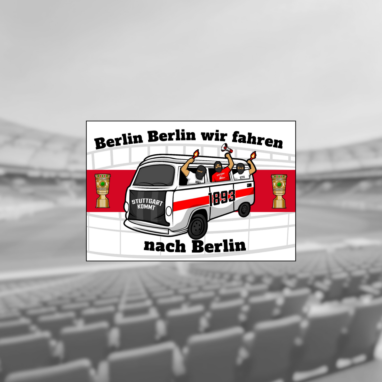 Großes Pokal Sticker Set
