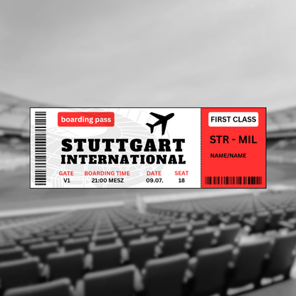 Stuttgart Kommt Sticker Set