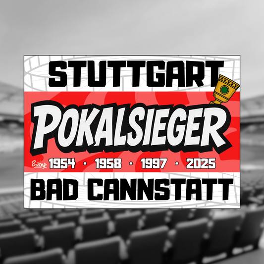 Stuttgart Pokalsieger Bad Cannstatt! DIN A4