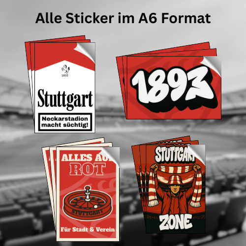Stuttgart Sticker Set Neu!